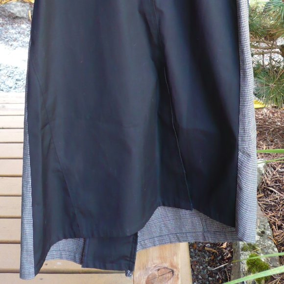 Wool Blend Strapless Trench Coat OOAK Modern Mobster Dress - Picture 9 of 15